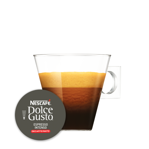 ESPRESSO INTENSO DECAFFEINATO NESCAFÉ® Dolce Gusto® kapsle a šálek