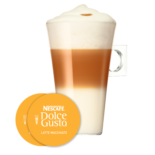 LATTE MACCHIATO NESCAFÉ® Dolce Gusto® kapsle a šálek