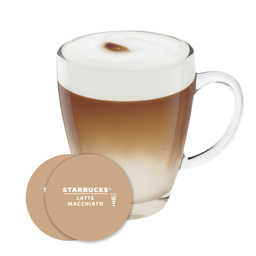 STARBUCKS® LATTE MACCHIATO NESCAFÉ® Dolce Gusto® kapsle a šálek